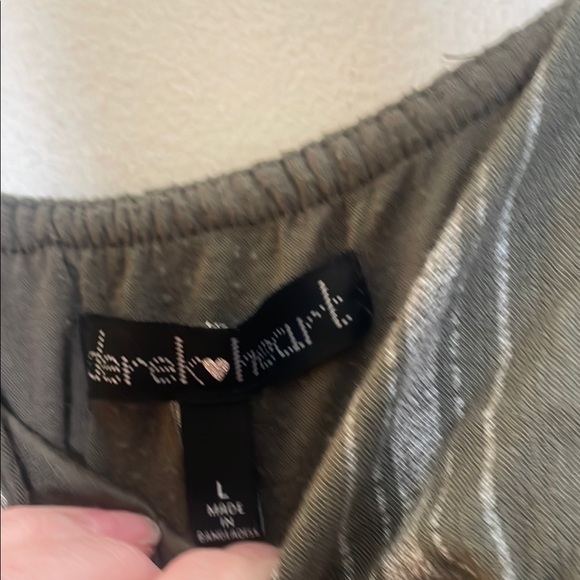 Derek Heart Gray Jumpsuit with Spaghetti Straps and Elastic Waist - Picture 2 of 4